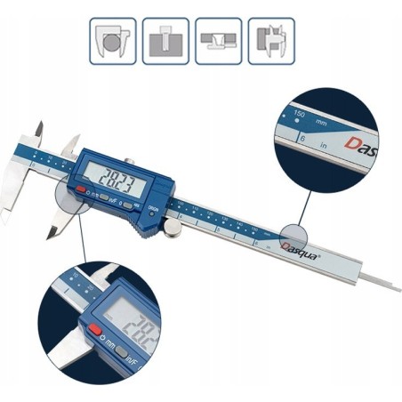 ELEKTRONISCHER LINEAL DASQUA 150 mm