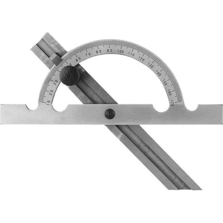 FORMAT Robuster, einstellbarer Winkelmesser aus Stahl, 250 mm