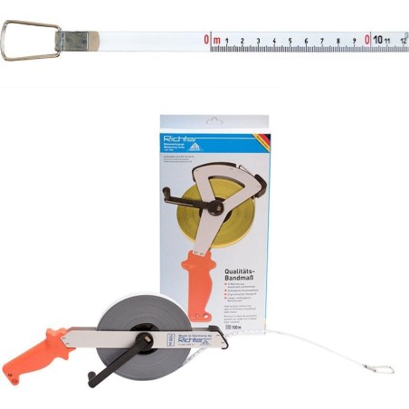Richter Lackiertes Stahl-Rollbandmaß RICHTER 414WSR 100 m „A“