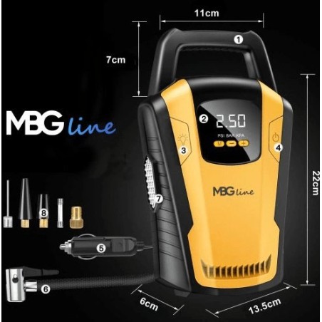 Autokompressor Mbg Line 3650 12 V 120 W