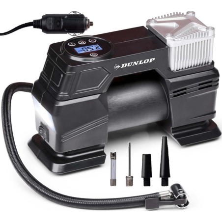 Dunlop-Autokompressor DUNLOP-AUTOKOMPRESSOR 12 V, 150 PSI MIT ELEKTRONISCHEM MANOMETER