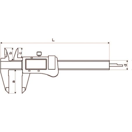 Gimex Elektronischer Messschieber 150 x 40 mm (216.035)