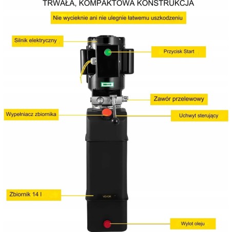 Vevor Hydraulik-Versorgungspumpe für Aggregate, 220 V, 2950 PSI