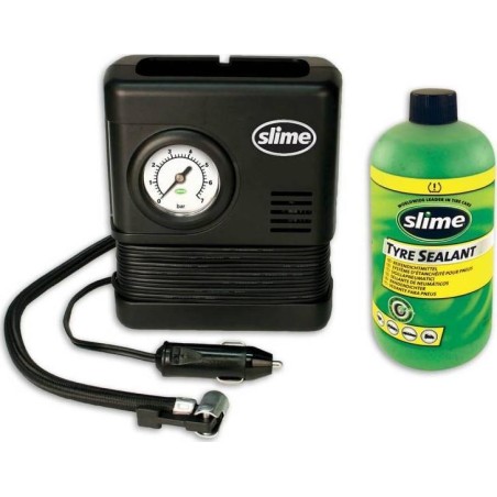 Slime-Autokompressor SLIME SMART REPAIR RESERVERAD + KOMPRESSOR 12 V, universell einsetzbar