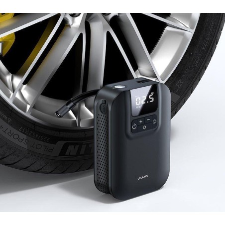 USAMS-Autokompressor: Tragbarer, kabelloser Kompressor der Marke USAMS, geeignet zum Aufpumpen von PKW- und LKW-Reifen
