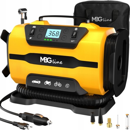 Autokompressor 12 V / 230 V – Kompressor, Gebläse, tragbare Pumpe, Taschenlampe