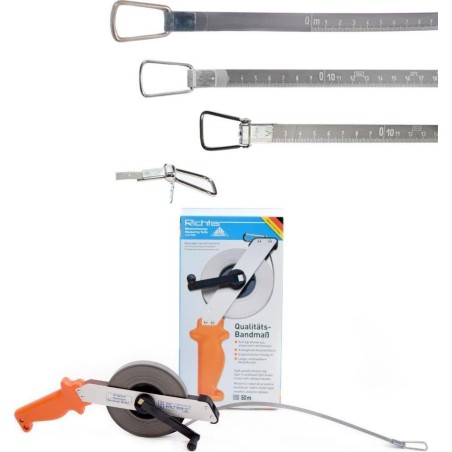 Richter Geätzte Stahl-Rollbandmaß RICHTER 464SR 50 m
