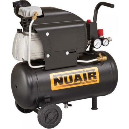Nuair-Autokompressor, ÖLGEÖLTER KOMPRESSOR 24 L, 8 BAR, 2 PS (1 STÜCK)