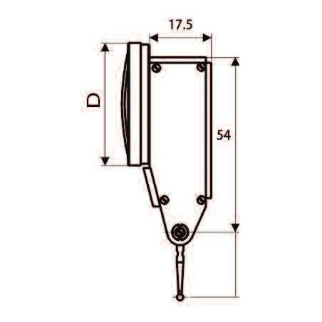 Gimex Diatest-Sensor, horizontal 0,8/0,01/30 (208.004)