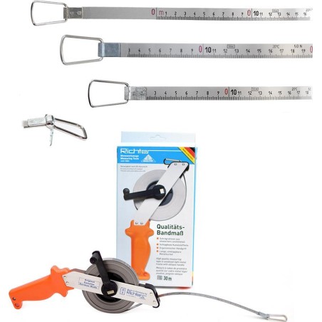 Richter Chrom-Nickel-Stahl-Rollbandmaß RICHTER 474SR 30 m
