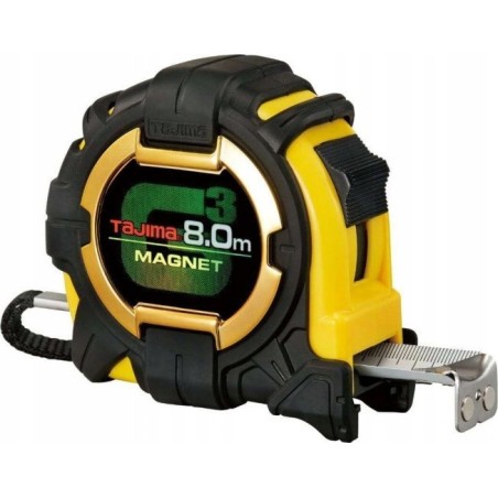 Tajima-Maßband mit Magnet, 8 m, TAJIMA G3Lock 27