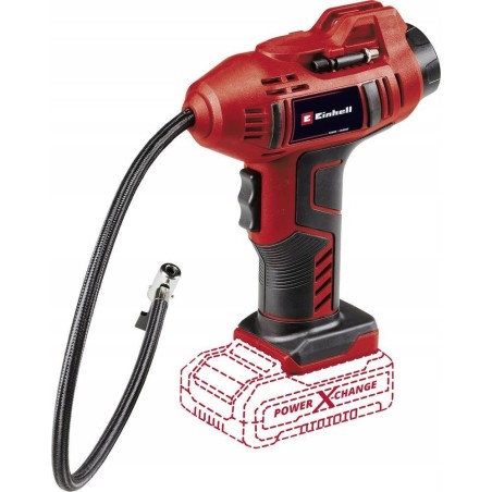 Einhell Akku-Autokompressor CE-CC 18 Li-Solo (rot/schwarz, ohne Akku und Ladegerät)