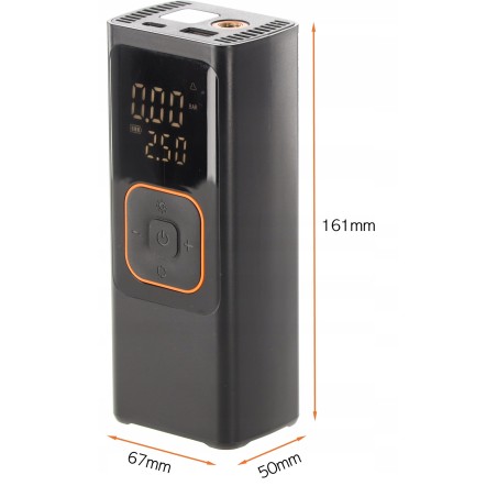 Tragbare Akku-Luftpumpe / 12 V für Auto / Fahrrad AIR4601 CHOMIK