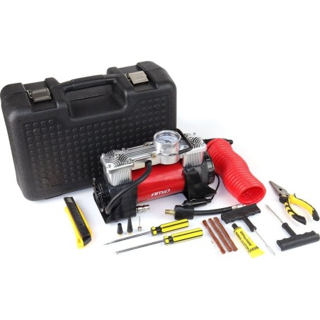 AMiO-Autokompressor, Autokompressor Acomp-18, Metall, 2 Zylinder, 12 V, HQ