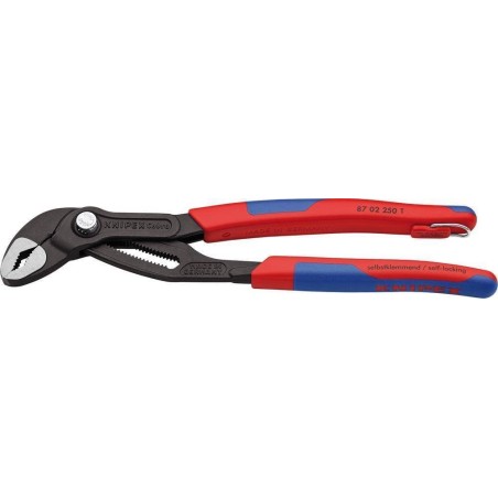 Knipex Rohrzange Cobra, poliert, mit Spannvorrichtung und 2-Komponenten-Griff, 250 mm KNIPEX
