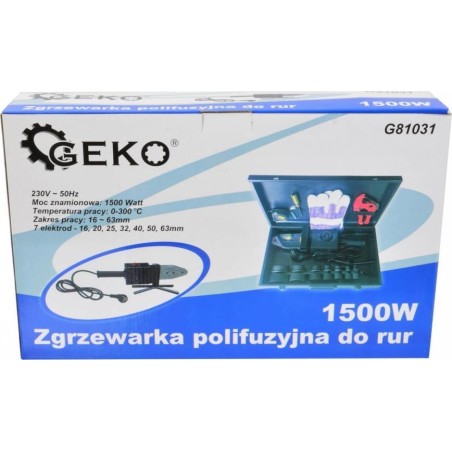 Geko Polyfusions-Rohrschweißgerät (groß) 16–63 mm GEKO(5) G81031 GEKO