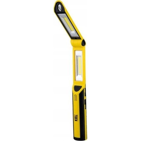 KEL Akku-Werkstatttaschenlampe mit COB-LED (3 W + 1 W), 2,6 Ah Li-Ion-Akku /Haken, Magnet, Powerbank/ LW-2PB