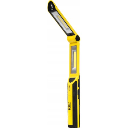 KEL Akku-Werkstatttaschenlampe mit COB-LED (3 W + 1 W), 2,6 Ah Li-Ion-Akku /Haken, Magnet, Powerbank/ LW-2PB