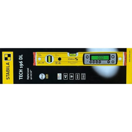 Stabila Elektronische Wasserwaage Stabila Tech 196DL, IP 67, 40 cm