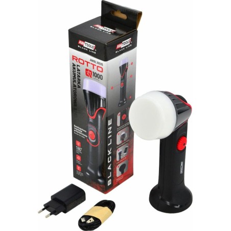 AWTools AWTOOLS BLACK LINE Werkstattlampe ROTTO SMD LED 1000 lm AWBL18015