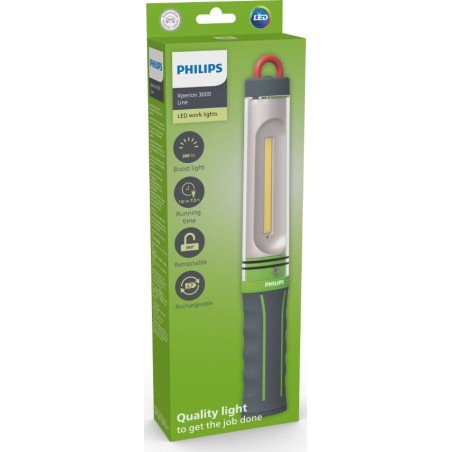 Kabellose Werkstattlampe Line, Xperion, COB-LED-Lichtquelle, Lichtstrom 150/300 lm, Leistung: 3,3 W, Akkukapazität