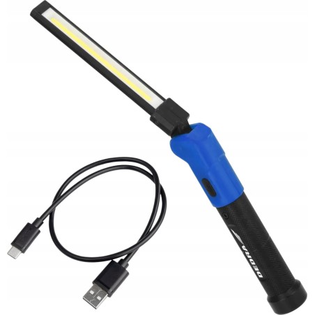 Dedra Klappbare Taschenlampe 1000 lm, Akku 2600 mAh