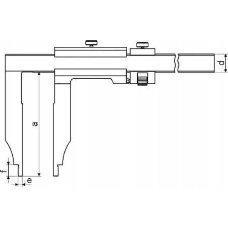 Gimex Messschieber 400 mm, 0,05 mm Teilung 16 Backen, 150 mm