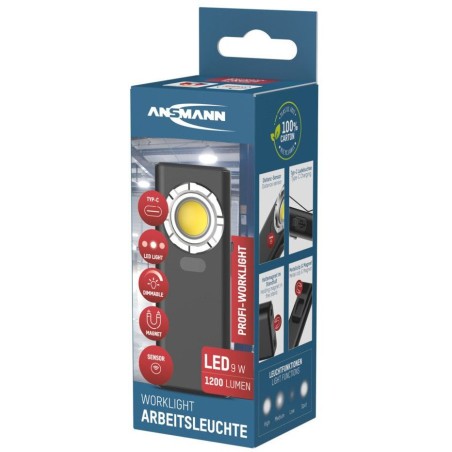 Ansmann WL1200R Werkstattlampe, 1200 lm, Akku