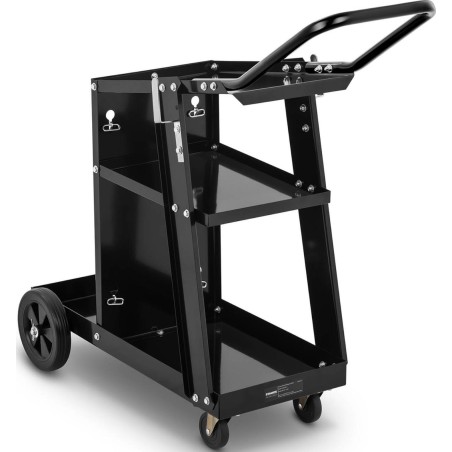 Stamos Germany Werkstatt-Schweißwagen mit Platz für eine Gasflasche, 3 Ablagen und einem Griff, bis 80 kg Werkstatt-Schweißwagen