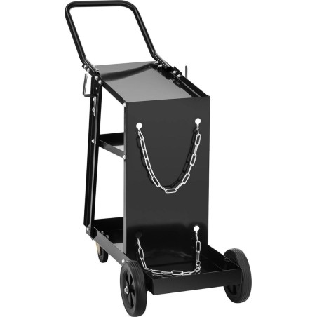 Stamos Germany Werkstatt-Schweißwagen mit Platz für eine Gasflasche, 3 Ablagen und einem Griff, bis 80 kg Werkstatt-Schweißwagen