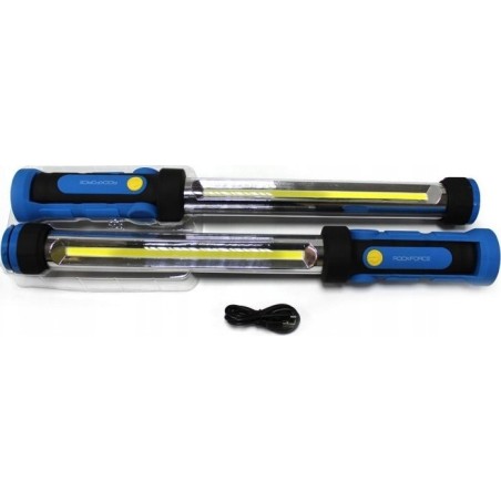 Rockforce LED-COB-Werkstattlampe, wiederaufladbare Taschenlampe, 12 V
