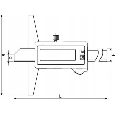 Gimex Tiefenmesser, digital, 200/100 MAGA IP67