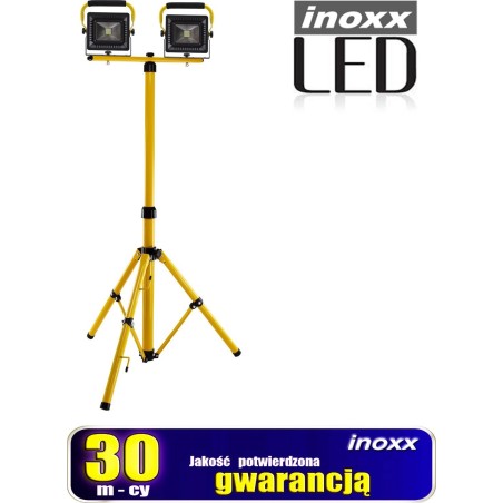Nvox Tragbarer LED-Scheinwerfer 50 W x 2 + Teleskopstativ 160 cm
