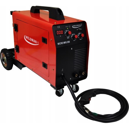 Weldman SEMI-AUTOMATISCHES SCHWEISSGERÄT IN.WELDMAN MICRO MIG200 MIG/MAG/MMA