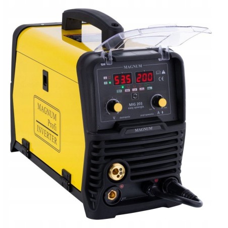Halbautomatischer Inverter MAGNUM MIG-203 SYNERGIA EASY 230 V 200 A/60 %, GP50, MMAR, MB15/3, D100/D200