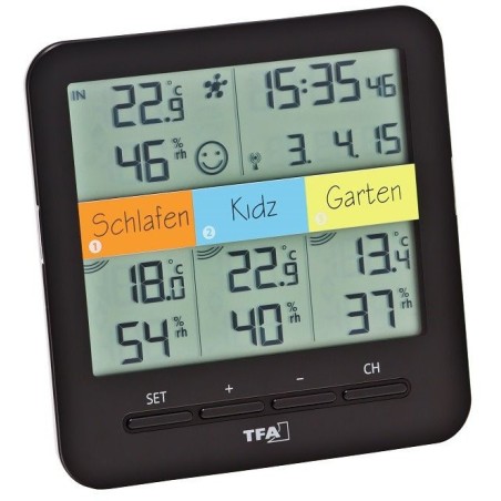 Finnish Thermometer 8230 Klima@Home – Thermometer und Hygrometer mit drei Sensoren