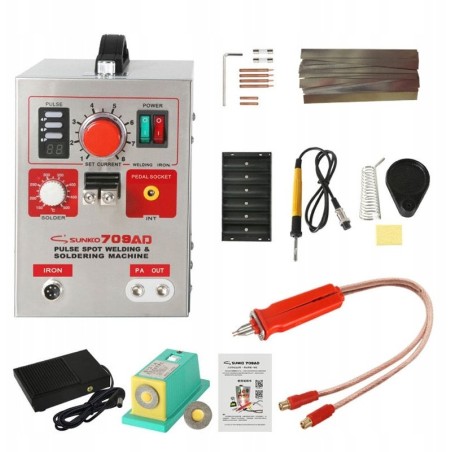 SUNKKO 709AD Impuls-Punktschweißgerät mit Lötkolben – Set