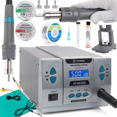 Heißluft-Lötstation Techrebal RF-861DW 1000 W Heißluft-Zubehör MOCNA