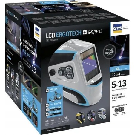 Schweißhelm GYS Ergotech+ 3/5-13 G True Color