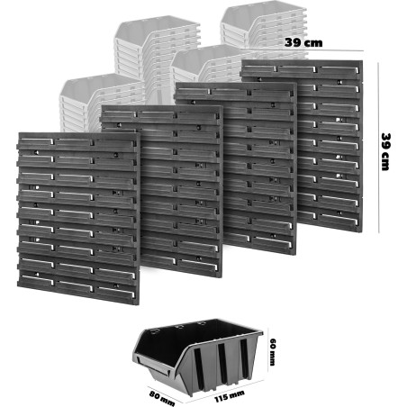 Kadax KADAX Werkzeugset: Tafel 78 x 78 cm, 4 x 39 x 39 cm