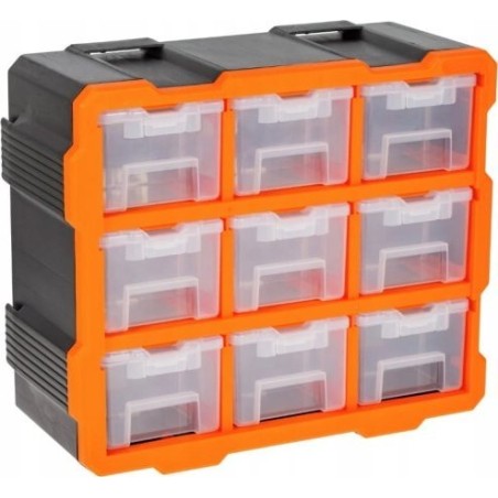 Sila Modularer Werkstatt-Organizer mit 9 Behältern, Wandmontage, 32,4 x 38,2 cm