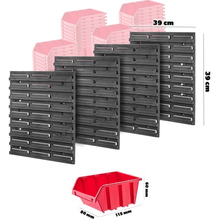 Kadax KADAX Werkzeugset: Tafel 78 x 78 cm, 4 x 39 x 39 cm