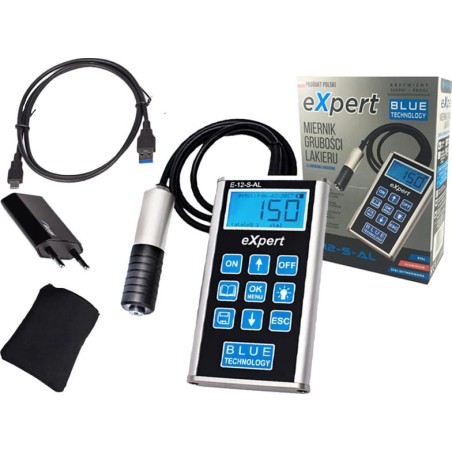 Blue Technology Lackdickenmessgerät eXpert für Stahl, verzinktes Stahlblech und Aluminium (E-12-S-AL)