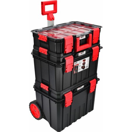 AWTools AWTOOLS Modularer Werkzeugkasten MODULAR BOX 4-in-1-Set 530 x 355 x 825 mm