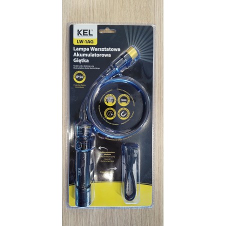 PLASTROL LED-Werkstattleuchte mit biegsamem Arm LW-1AG