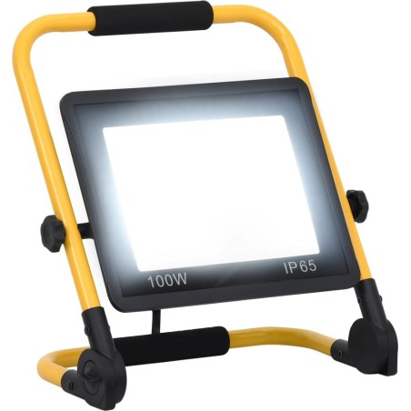 vidaXL LED-Scheinwerfer mit Halterung, 100 W, kaltweißes Licht