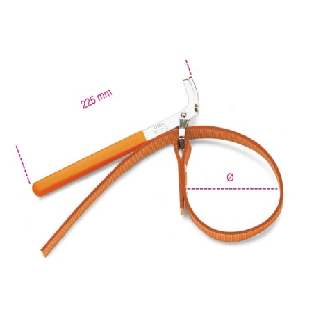 Beta Tools Bandschlüssel für Ölfilter 240 mm (014900002)