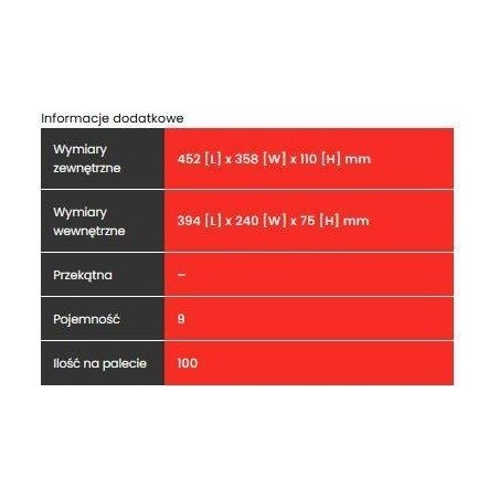 Qbrick Organizer mit herausnehmbaren Behältern Qbrick System PRO ORGANIZER 300 RED Ultra HD