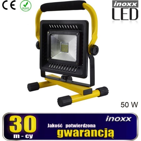 Nvox Tragbarer LED-Scheinwerfer 50 W, 6000 K, Akku/230 V