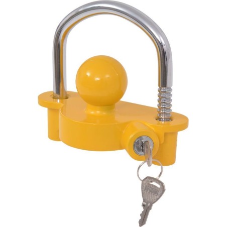 vidaXL Kugelkopfverriegelung mit 2 Schlüsseln, Stahl und Aluminium, gelb